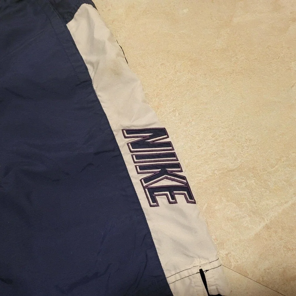 VTG‎ Y2K 00s Mens Nike Spellout Embroidered Swim Trunks Shorts Size L Large